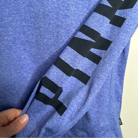 Victoria's Secret Blue Zip Up Sweater size M - Picture 3 of 4